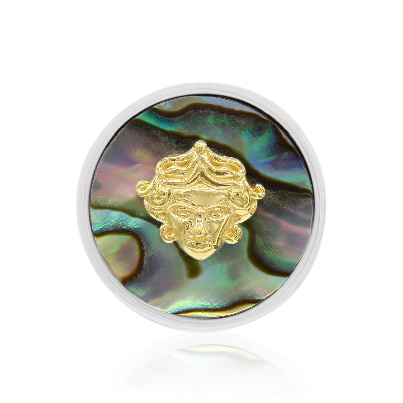 Abalone-Muschel-Silberanhänger (MONOSONO COLLECTION)