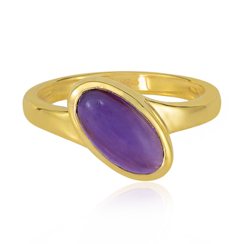 Sambia-Amethyst-Silberring (MONOSONO COLLECTION)