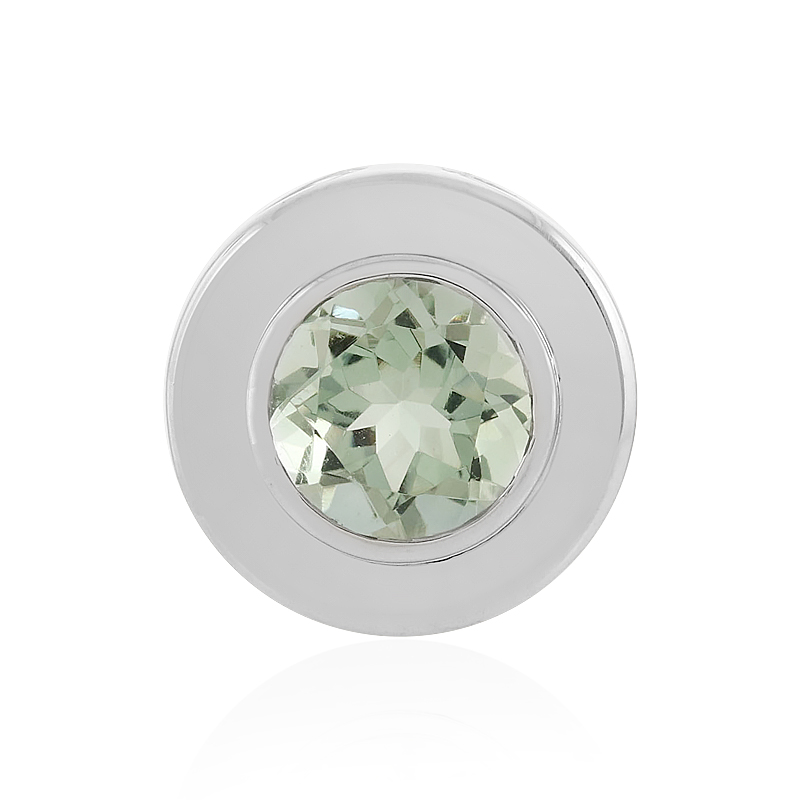 Grüner Amethyst-Silberanhänger (MONOSONO COLLECTION)