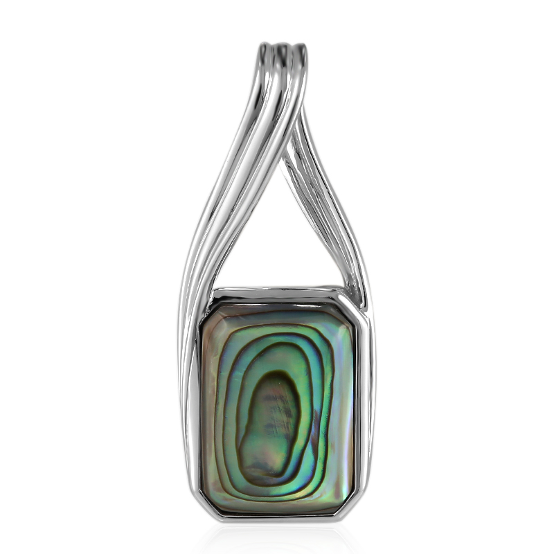 Abalone-Muschel-Silberanhänger (MONOSONO COLLECTION)