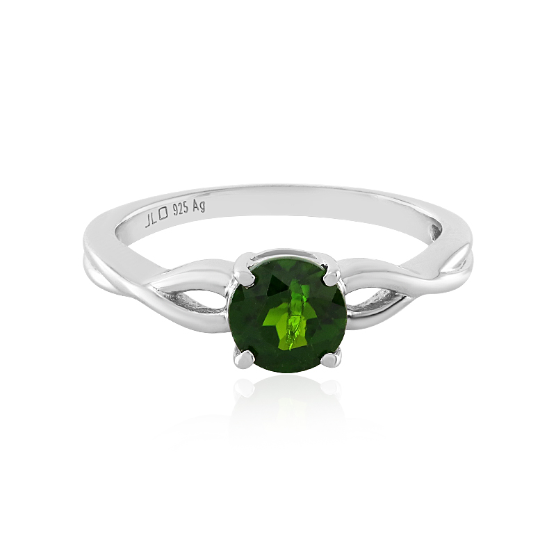 Russischer Diopsid-Silberring