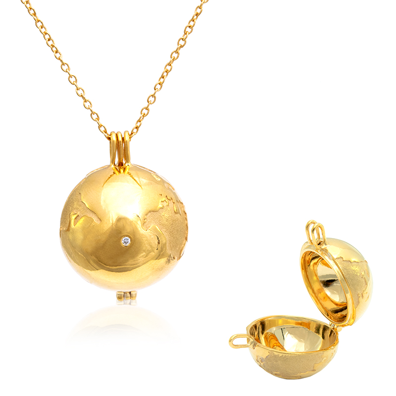 SI Brillant-Goldhalskette