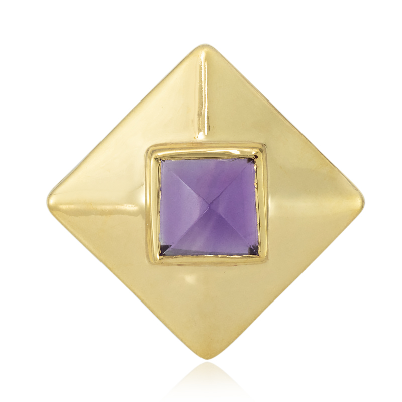 Amethyst-Silberanhänger (MONOSONO COLLECTION)