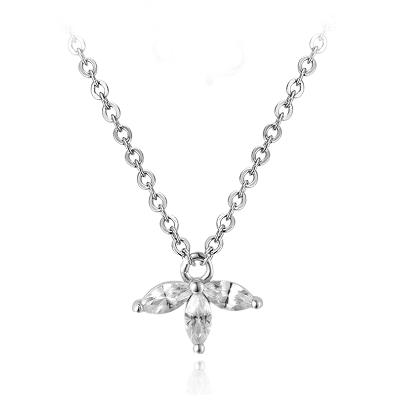 Zirkon-Silbercollier