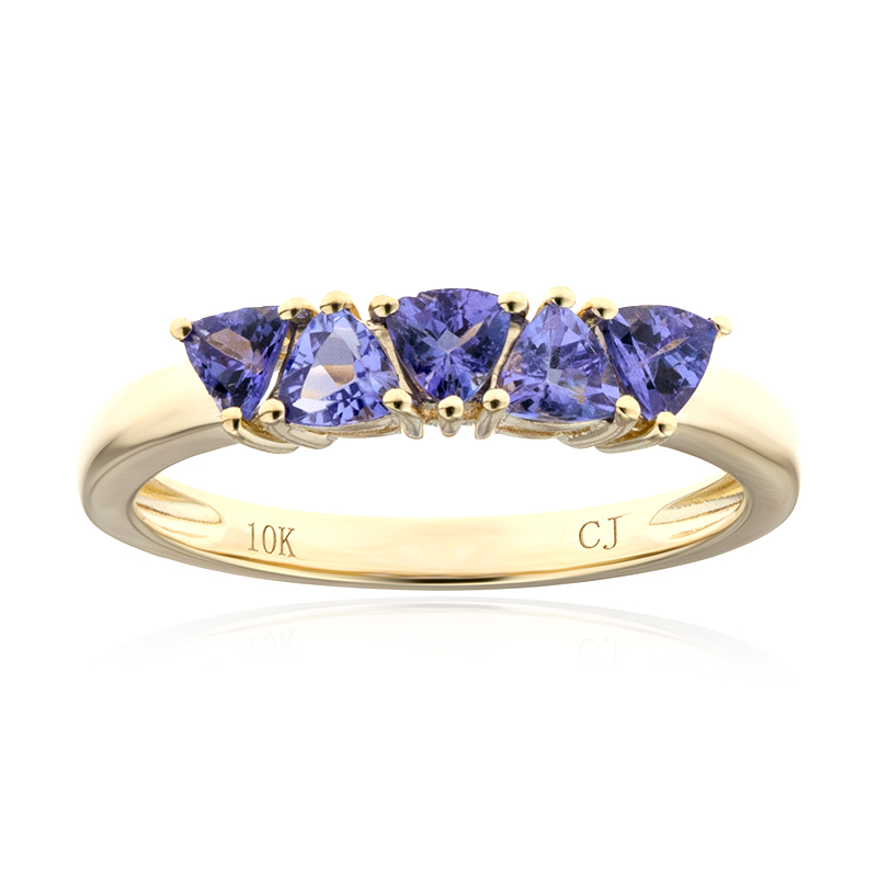 AAA-Tansanit-Goldring