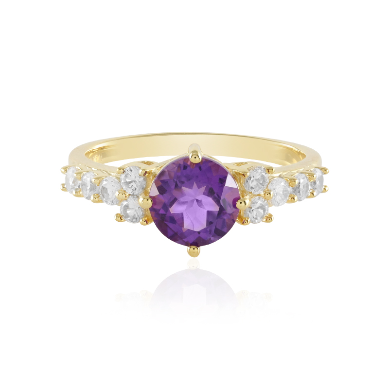 Marokkanischer Amethyst-Silberring