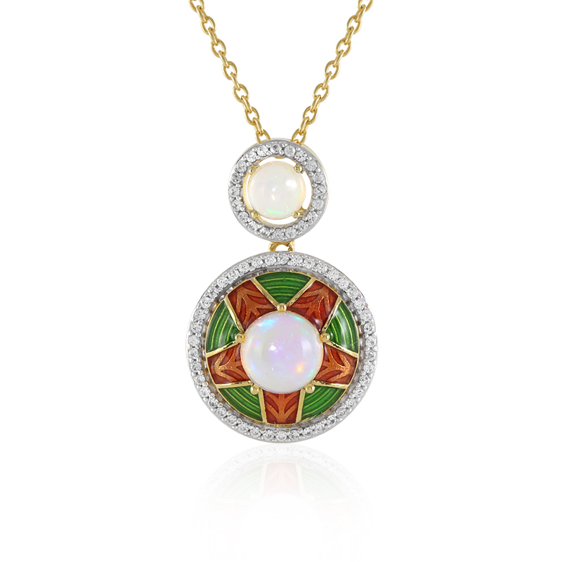 Welo-Opal-Silberhalskette