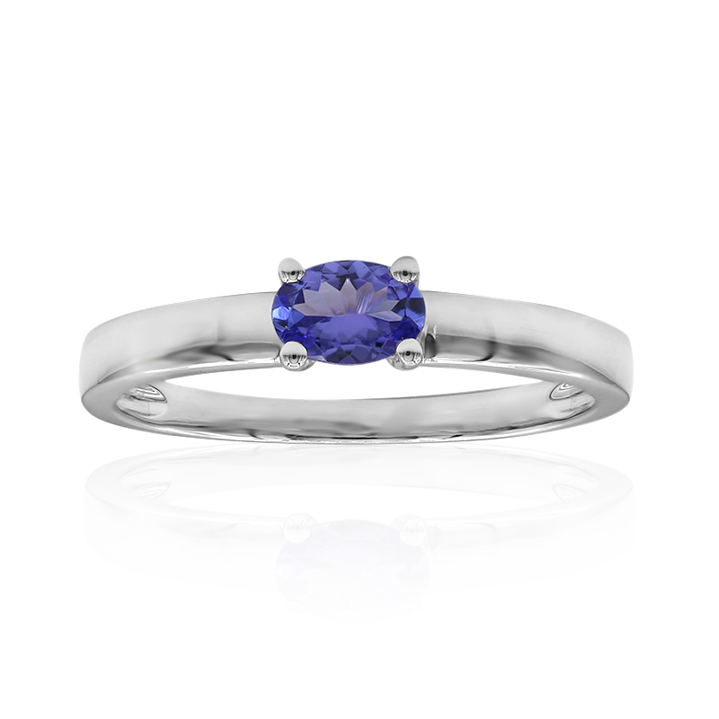 AAA-Tansanit-Platinring