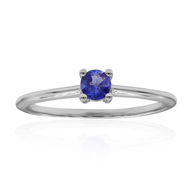 AAA-Tansanit-Platinring