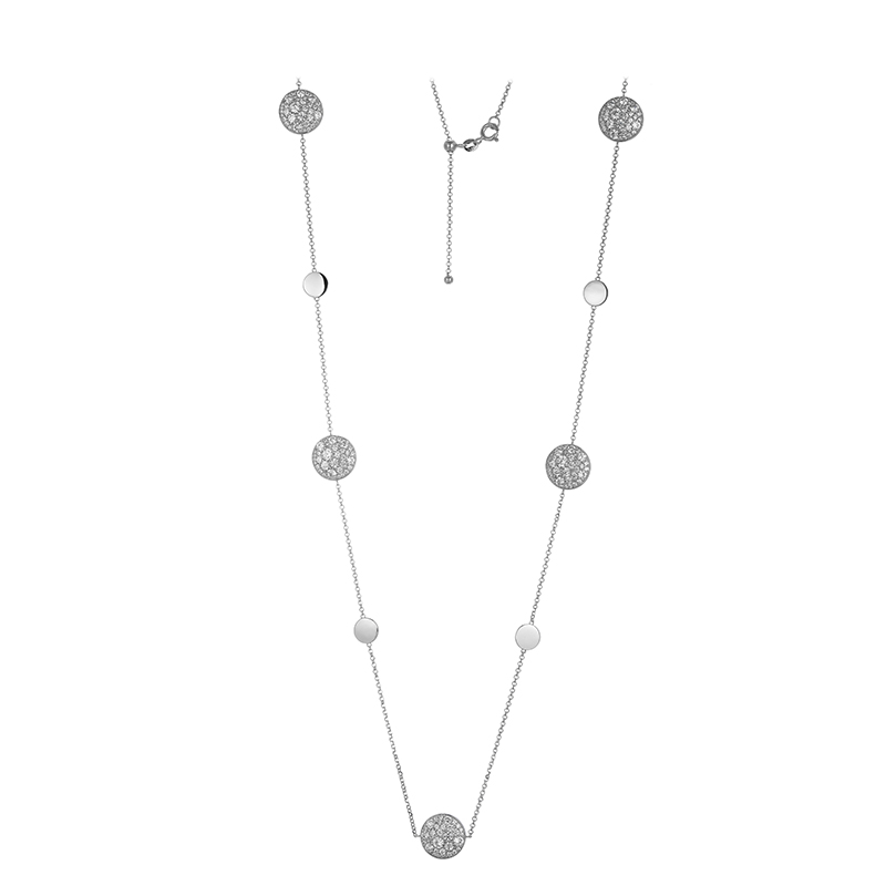 Zirkon-Silbercollier