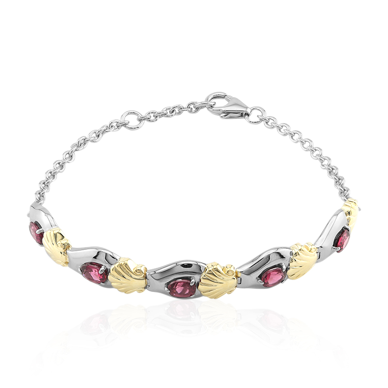 Rift Valley-Rhodolith-Silberarmband (Remy Rotenier)