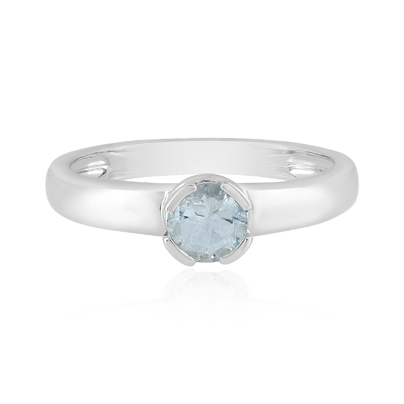 Brasilianischer Aquamarin-Silberring