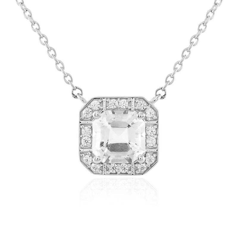 Petalit-Silbercollier