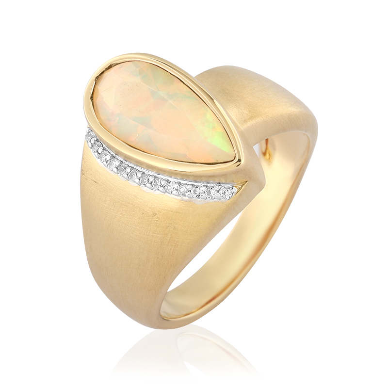 Welo-Opal-Silberring (de Melo)