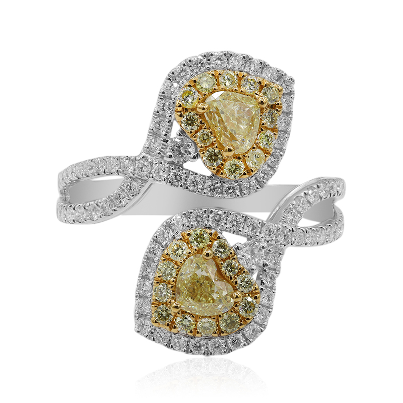 Gelber SI2 Diamant-Goldring (CIRARI)