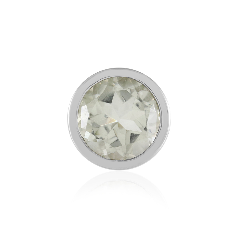Grüner Amethyst-Silberanhänger (MONOSONO COLLECTION)