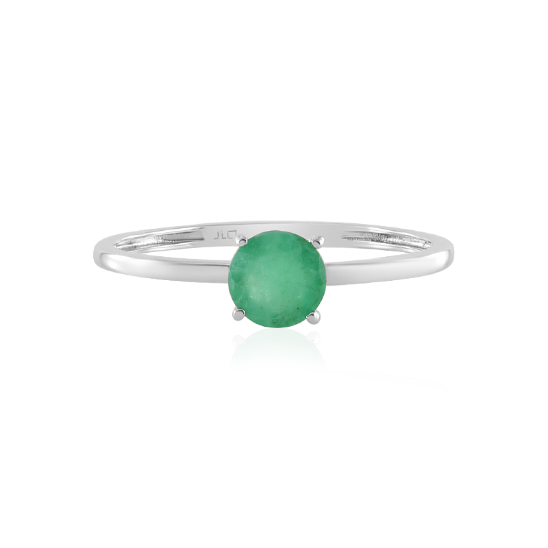 Brasilianischer Smaragd-Platinring