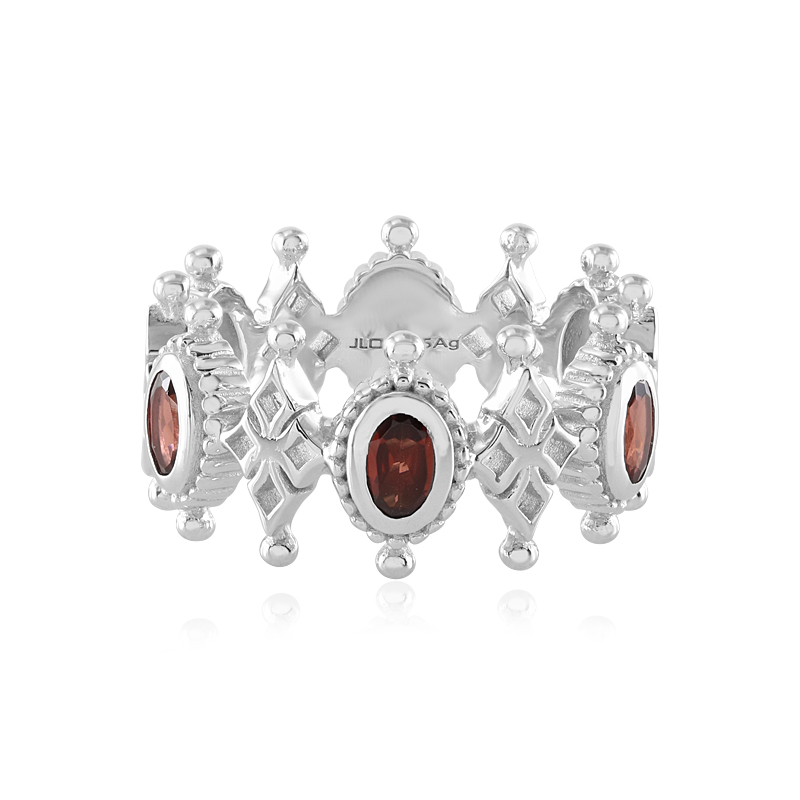 Indischer Granat-Silberring (Dallas Prince Designs)