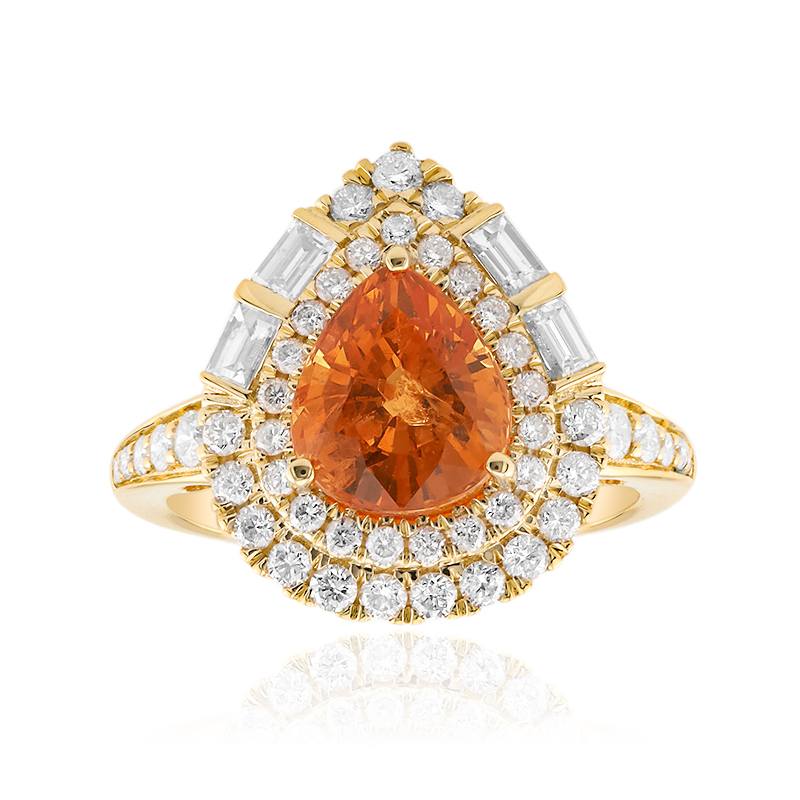 Mandarin-Granat-Goldring (CIRARI)
