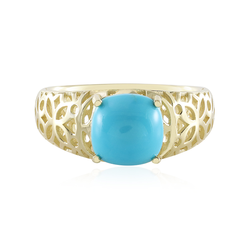 Sleeping Beauty-Türkis-Goldring (Ornaments by de Melo)