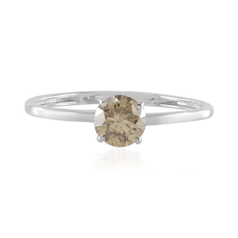 I2 Champagner-Diamant-Platinring