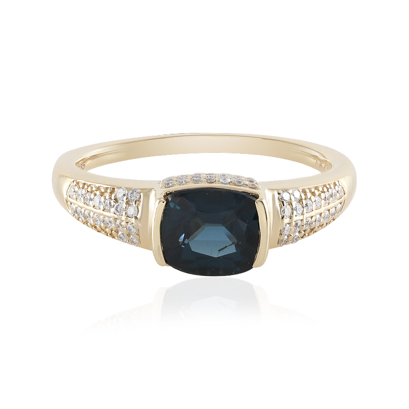 Cobaltblauer Luc Yen-Spinell-Goldring (AMAYANI)