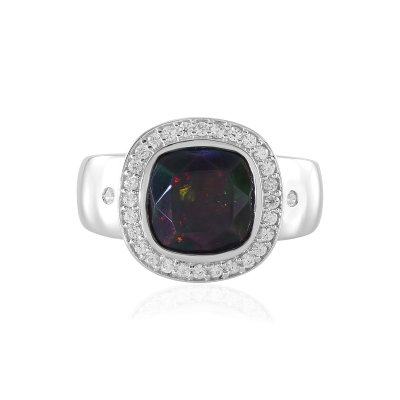 Mezezo-Opal-Silberring (de Melo)