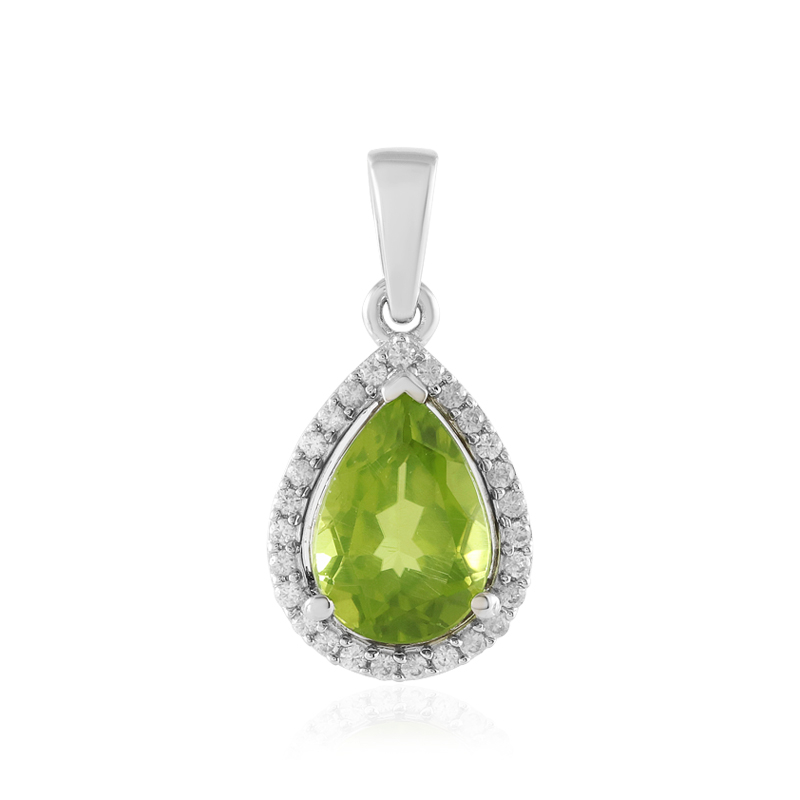 Peridot-Silberanhänger