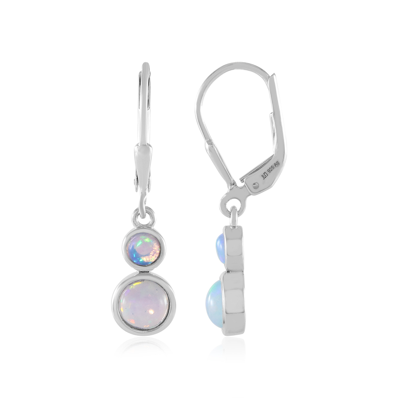 Welo-Opal-Silberohrringe