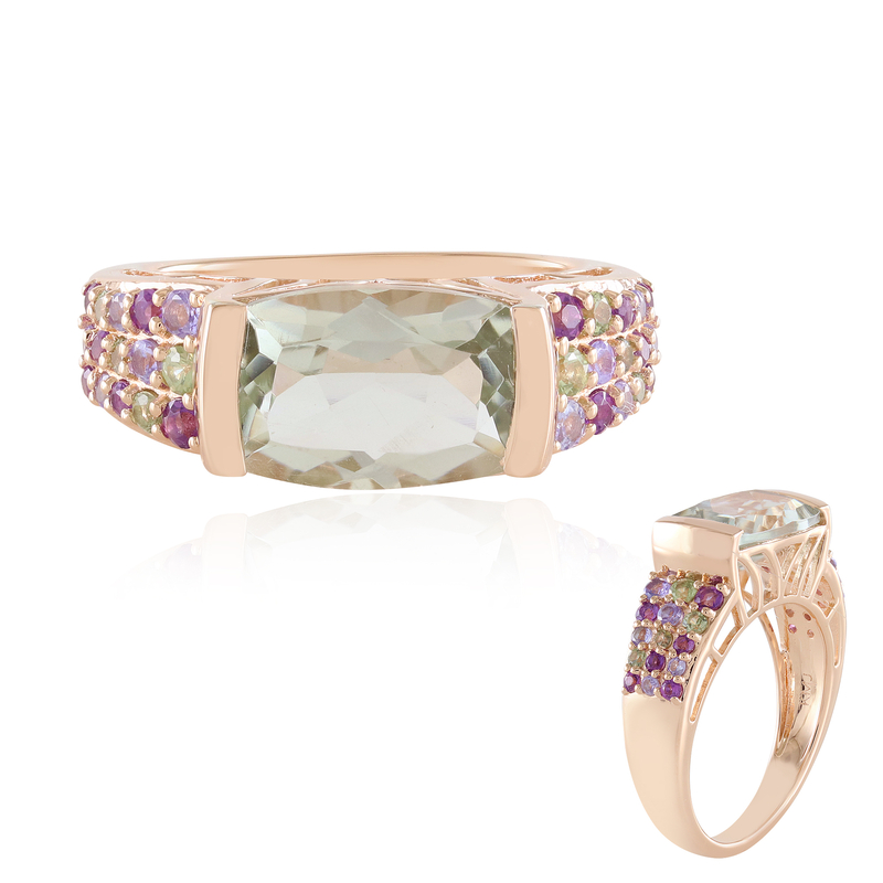 Grüner Amethyst-Silberring (KM by Juwelo)