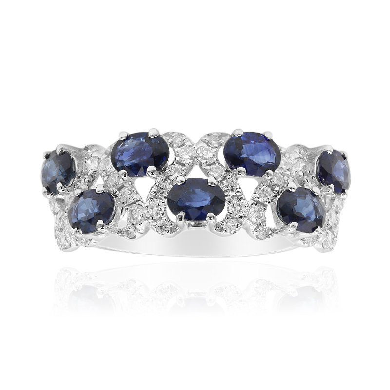 Blauer Ceylon-Saphir-Goldring (CIRARI)