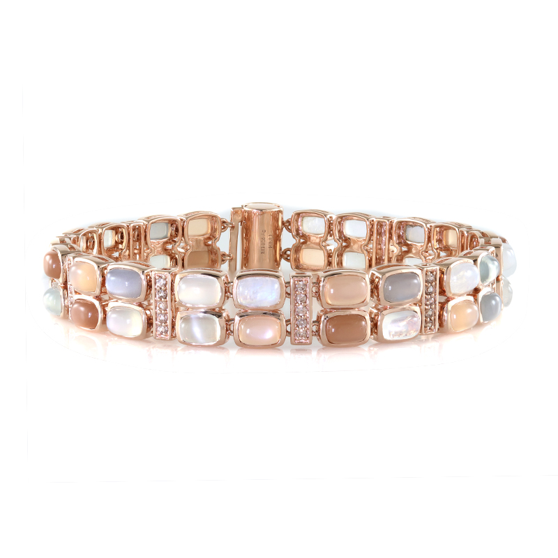 Mondstein-Silberarmband (KM by Juwelo)