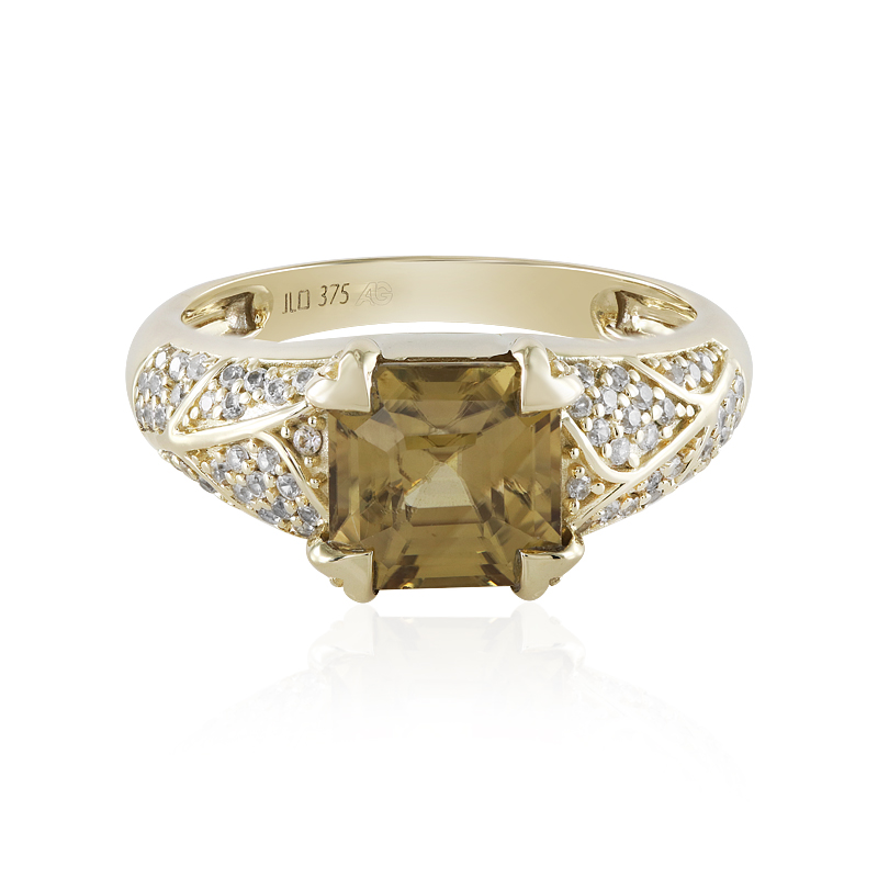 Gelber Zirkon-Goldring (Adela Gold)