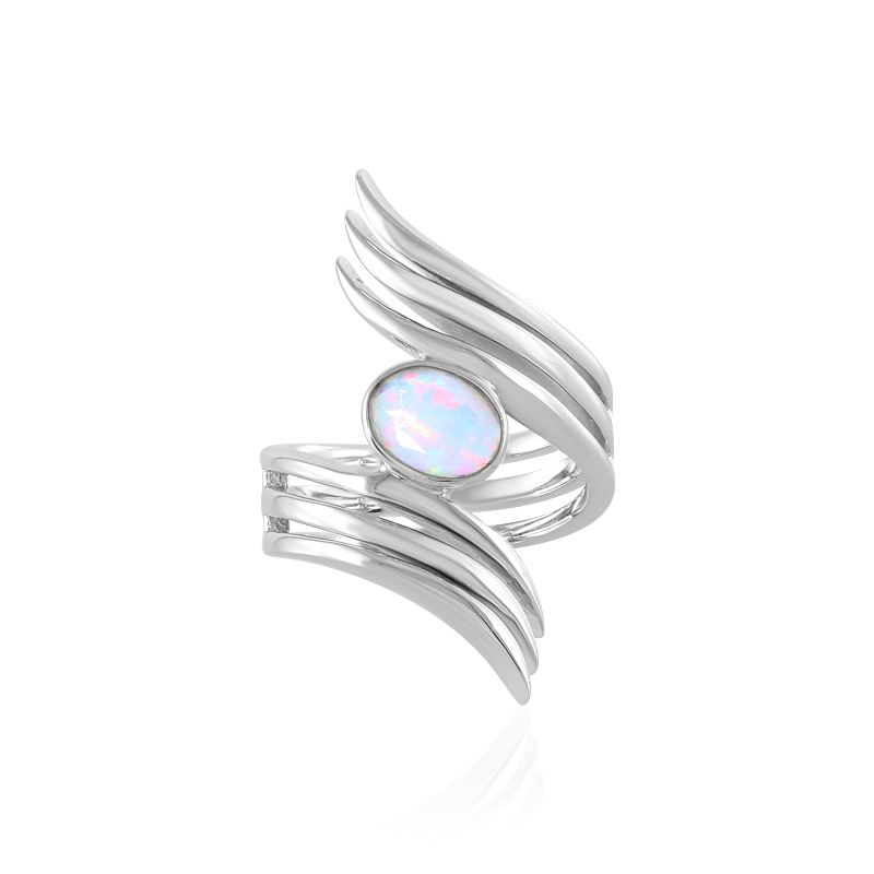 Welo-Opal-Silberring (de Melo)