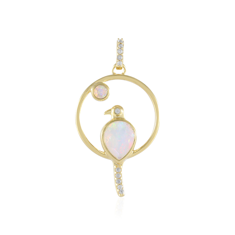 Welo-Opal-Silberanhänger (Adela Silber)