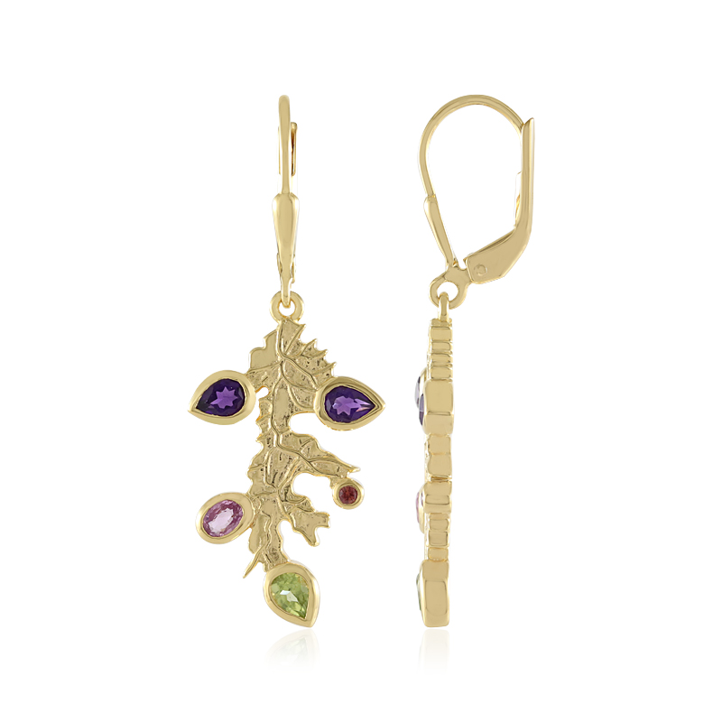 Edelstein-Silberohrringe (MONOSONO COLLECTION)