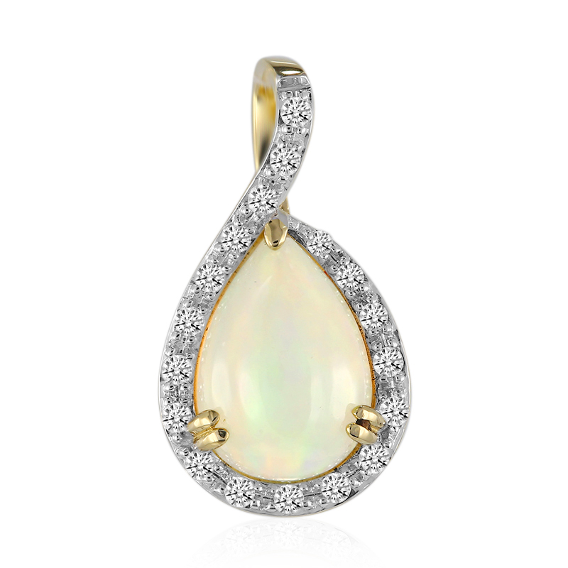 Welo-Opal-Goldanhänger (Adela Gold)
