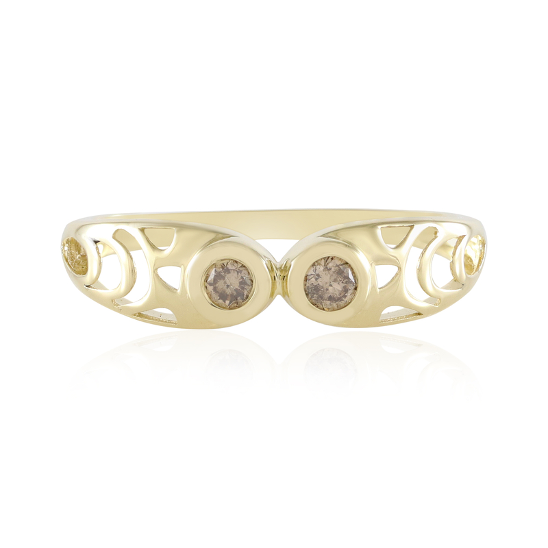 I2 Champagner-Brillant-Goldring (Ornaments by de Melo)