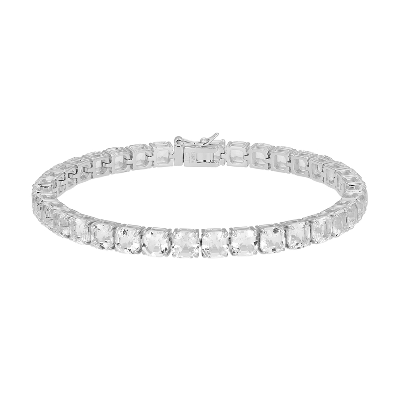Weißer Topas-Silberarmband (Adela Silber)