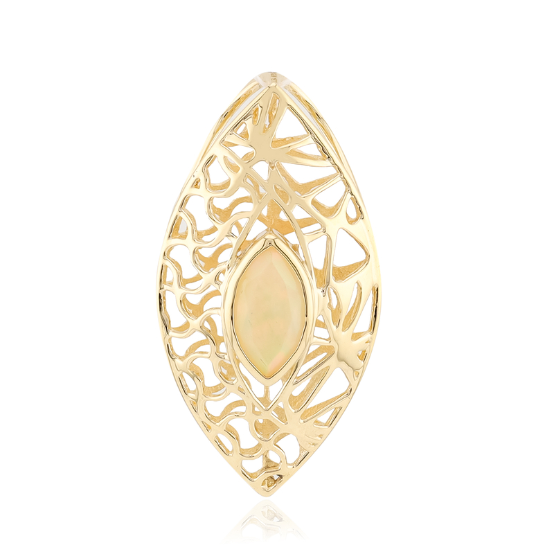 AAA-Welo-Opal-Goldanhänger (Ornaments by de Melo)