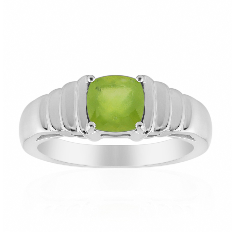 Brasilianischer Grüner Opal-Silberring (Pallanova)