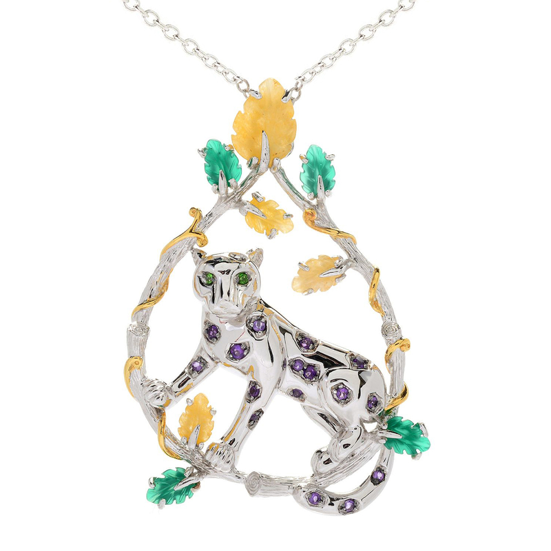 Edelstein-Silbercollier (Gems en Vogue)