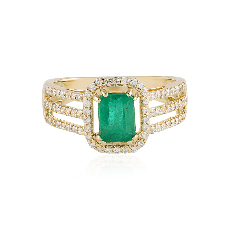 Russischer Smaragd-Goldring (AMAYANI)