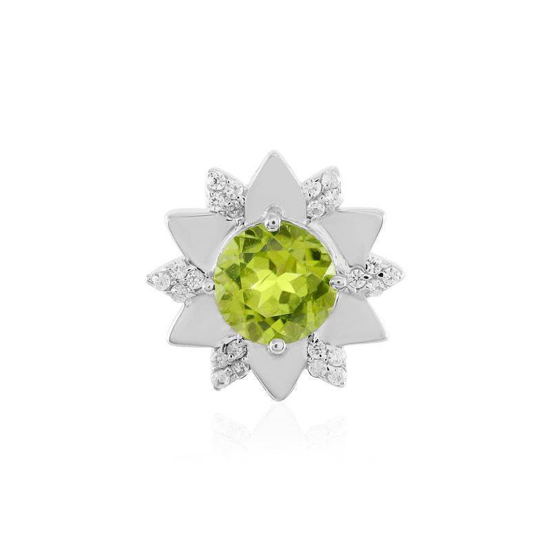 Arizona-Peridot-Silberanhänger