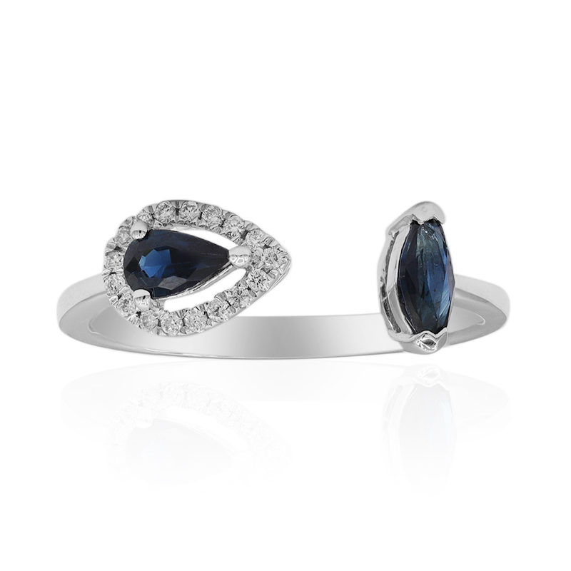 Blauer Ceylon-Saphir-Goldring