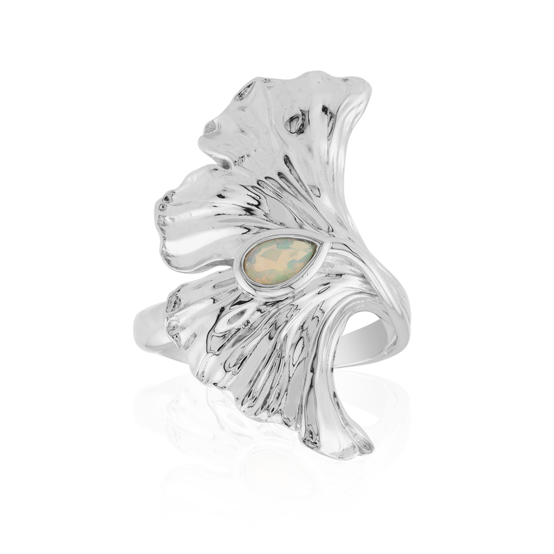 Welo-Opal-Silberring (MONOSONO COLLECTION)