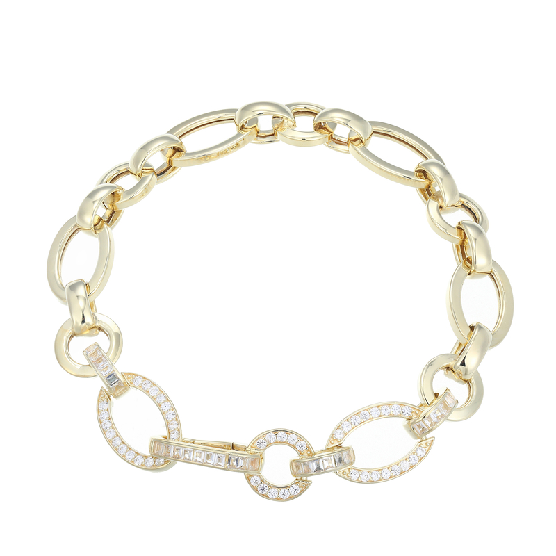 Edelstein-Silberarmband (Adela Silber)