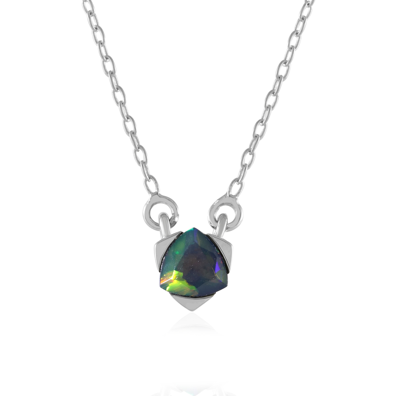 Mezezo-Opal-Silbercollier
