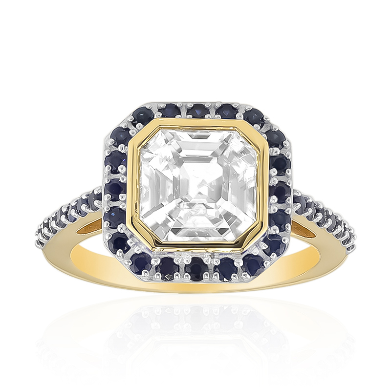 Zirkon-Goldring (Adela Gold)