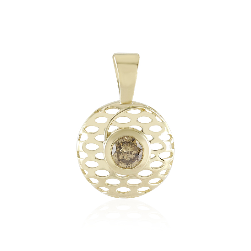 I2 Champagner-Brillant-Goldanhänger (Ornaments by de Melo)
